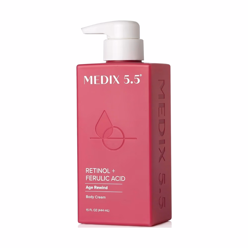 Medix 5.5 Retinol + Ferulic Acid Body Cream 444ml | Anti-Aging Moisturizer for Firming, Brightening & Hydration