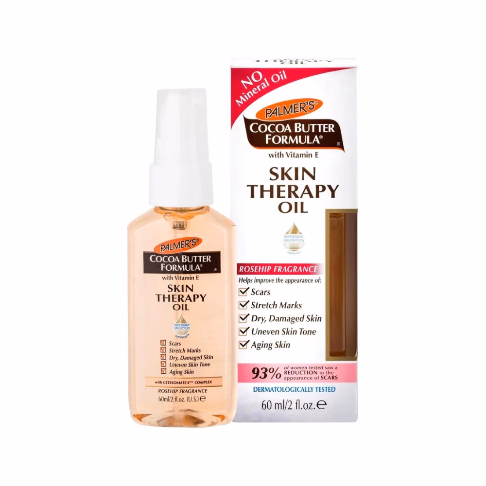 Palmer’s Cocoa Butter Formula Skin Therapy Oil Rosehip 60ml | Multi-Purpose Face & Body Oil for Scars, Stretch Marks & Uneven Tone