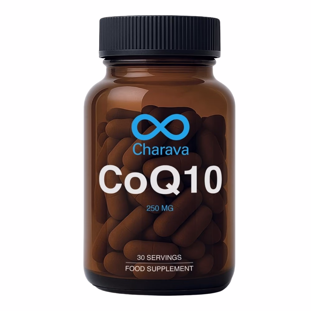 Charava CoQ10 250mg 30 tablets– Antioxidant Heart Health Support Supplement 1