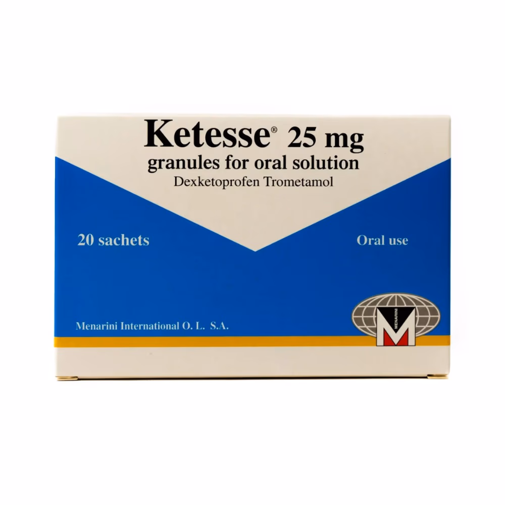 KETESSE 25mg 20 Sachets – NSAID Pain Relief & Inflammation Support 1