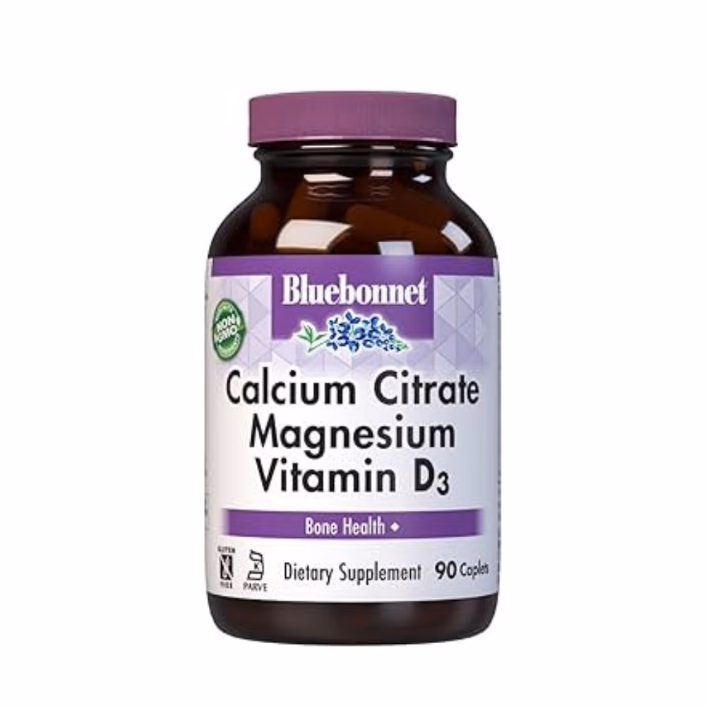 Bluebonnet Calcium Magnesium & Vitamin D3 90  – Bone Health Support Supplement