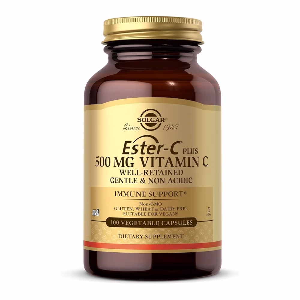 Solgar Ester-C 1000mg Vitamin C Tablets 60s – Gentle Immune Support Supplement 1