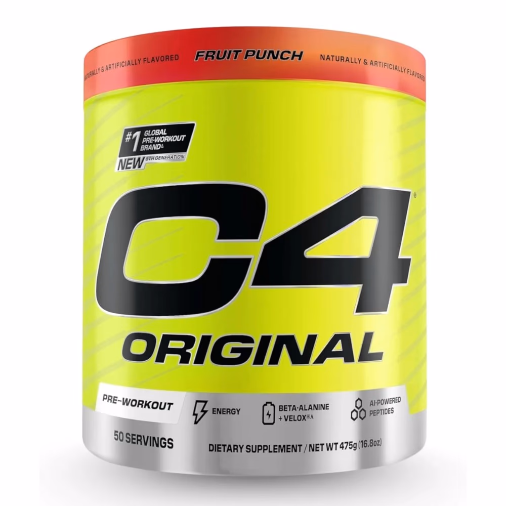 Cellucor C4 Original Fruit Punch 50 Servings – Pre-Workout Supplement