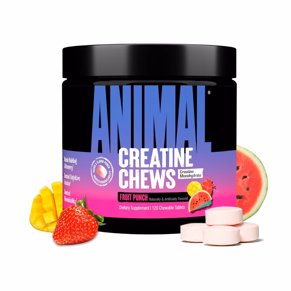 Universal Animal Creatine Fruit Punch Chews 120 Tabs