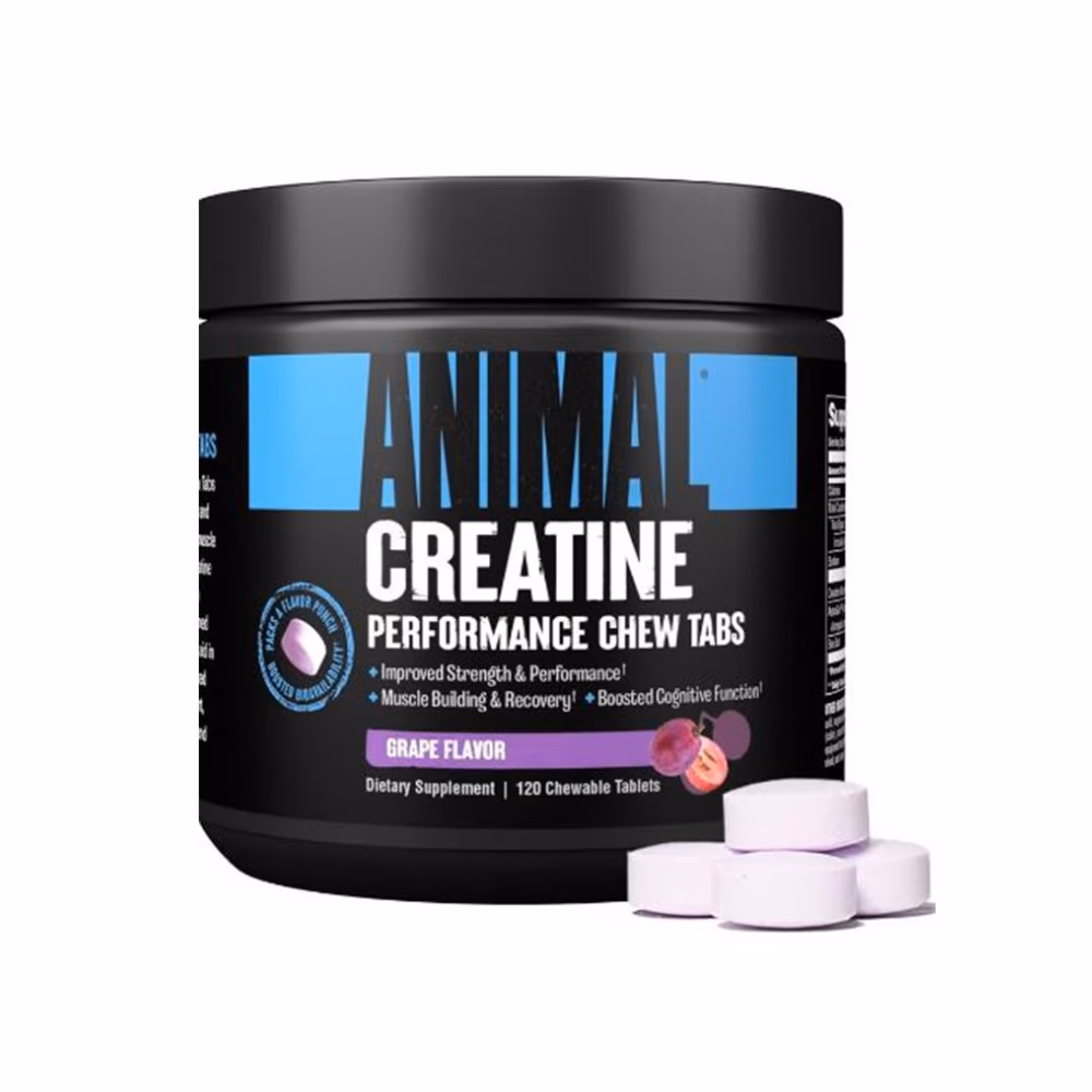 Universal Animal Creatine Grape Chewable 120 Tablets