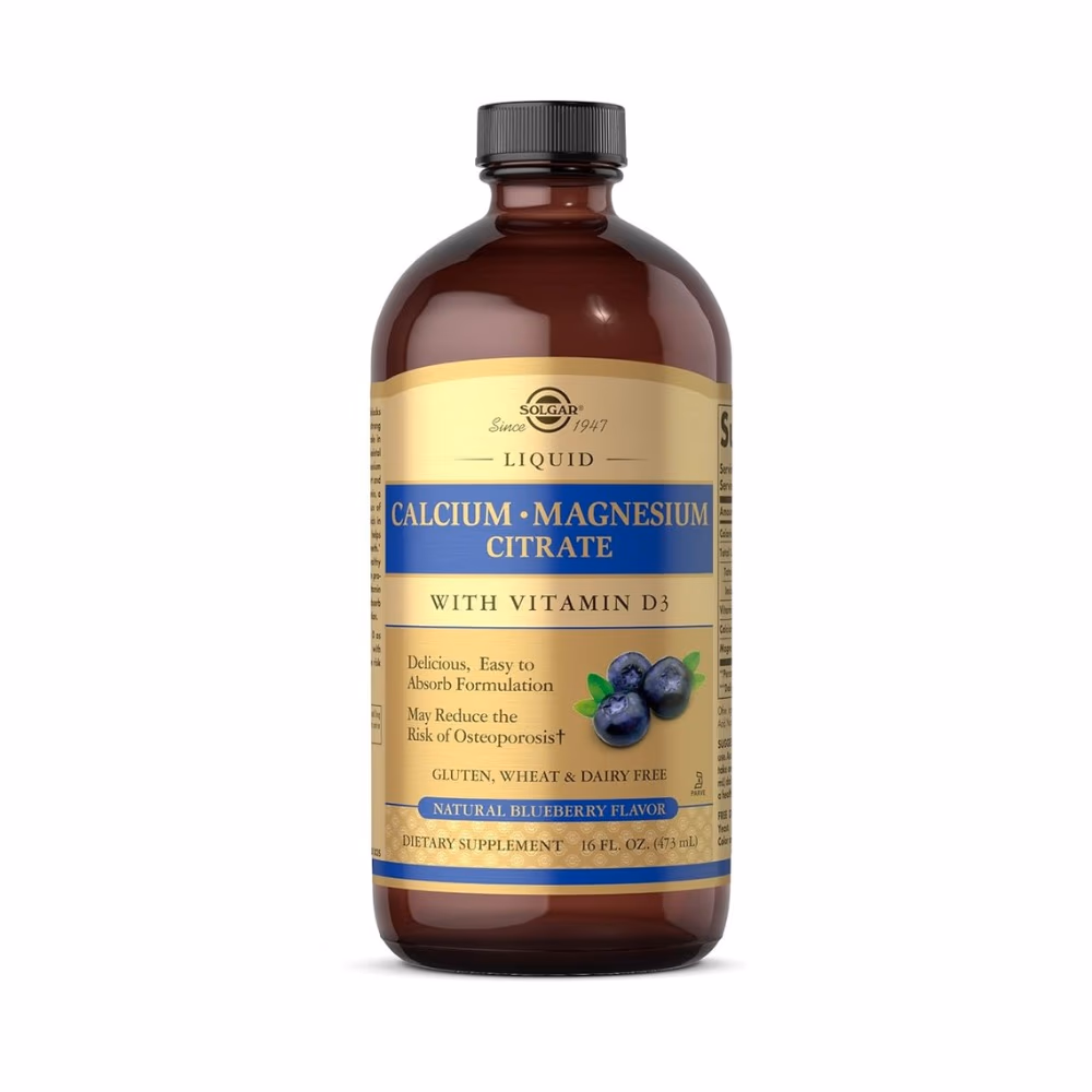 Solgar Liquid Calcium Magnesium Citrate with Vitamin D3 Blueberry 473ml 1