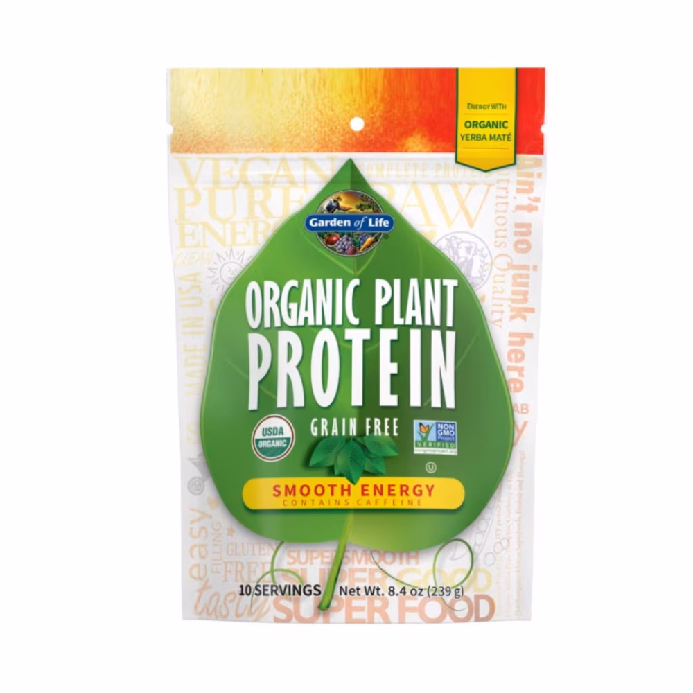 Garden of Life Organic Plant Protein Grain-Free Smooth Energy