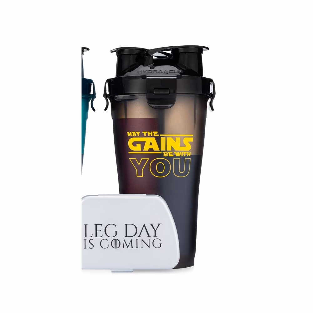 Hydra Cup Shaker Gains You Clear Black 22oz / 14oz 1