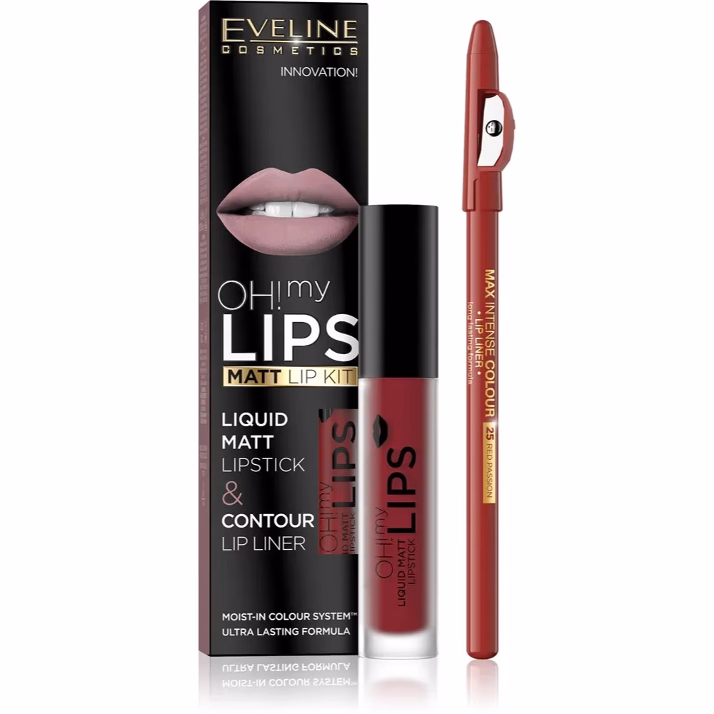 Eveline Cosmetics Oh! My Lips Matte Liquid Lipstick – 05 Red Passion 1