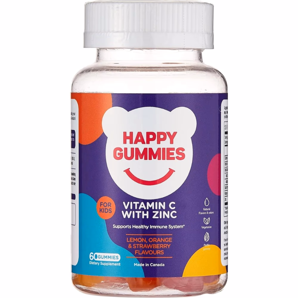Happy Gummies Vitamin C with Zinc 60 Gummies 1