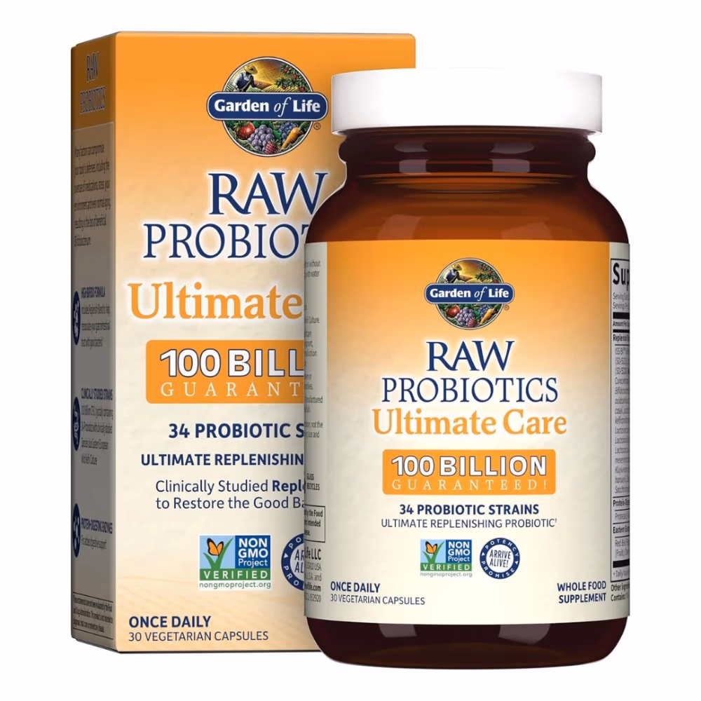 Garden of Life Raw Probiotics UC 100 Billion 30 Veg Capsules  1