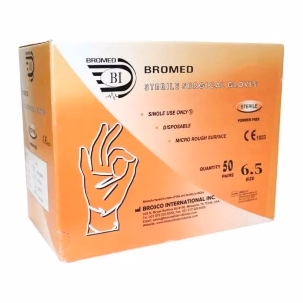 Bromed Surgical Gloves Powder-Free 6.5