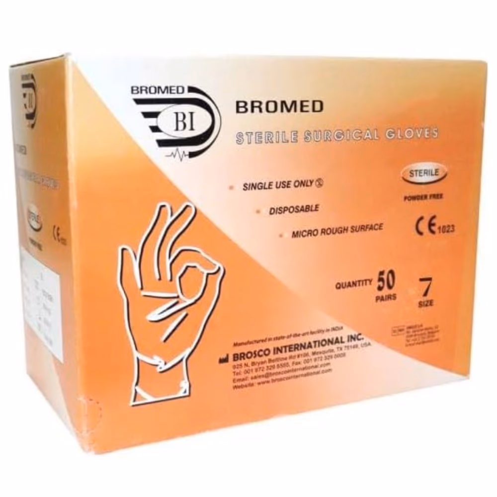 Bromed Surgical Gloves Powder-Free - Size 7
