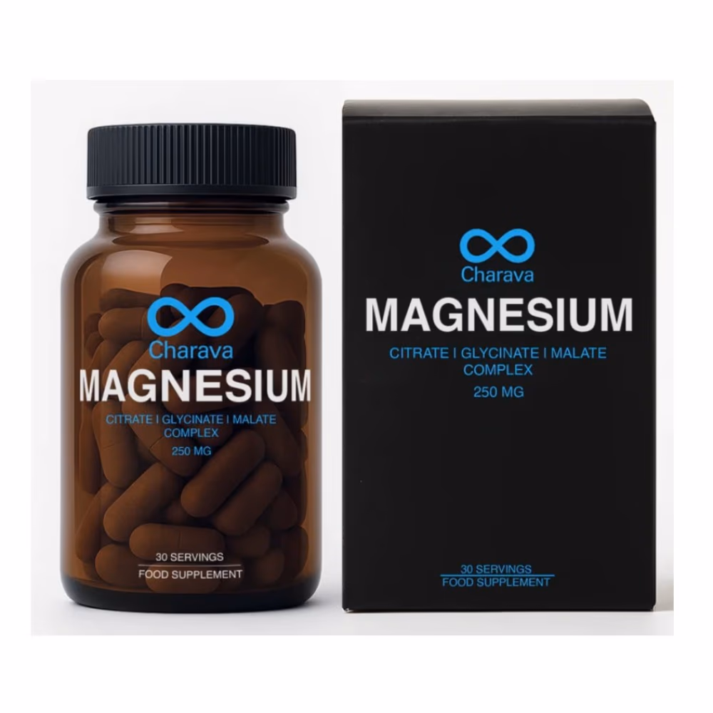 Charava Magnesium Citrate Glycinate Malate Complex 250mg  1