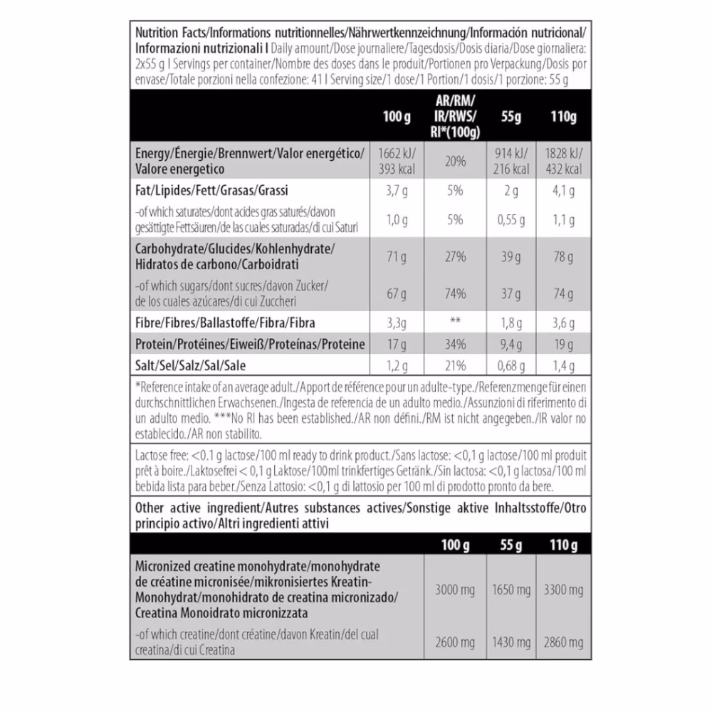BioTechUSA Muscle Mass Strawberry 4000g: High-Calorie Gainer for Muscle Growth & Strength Support 3