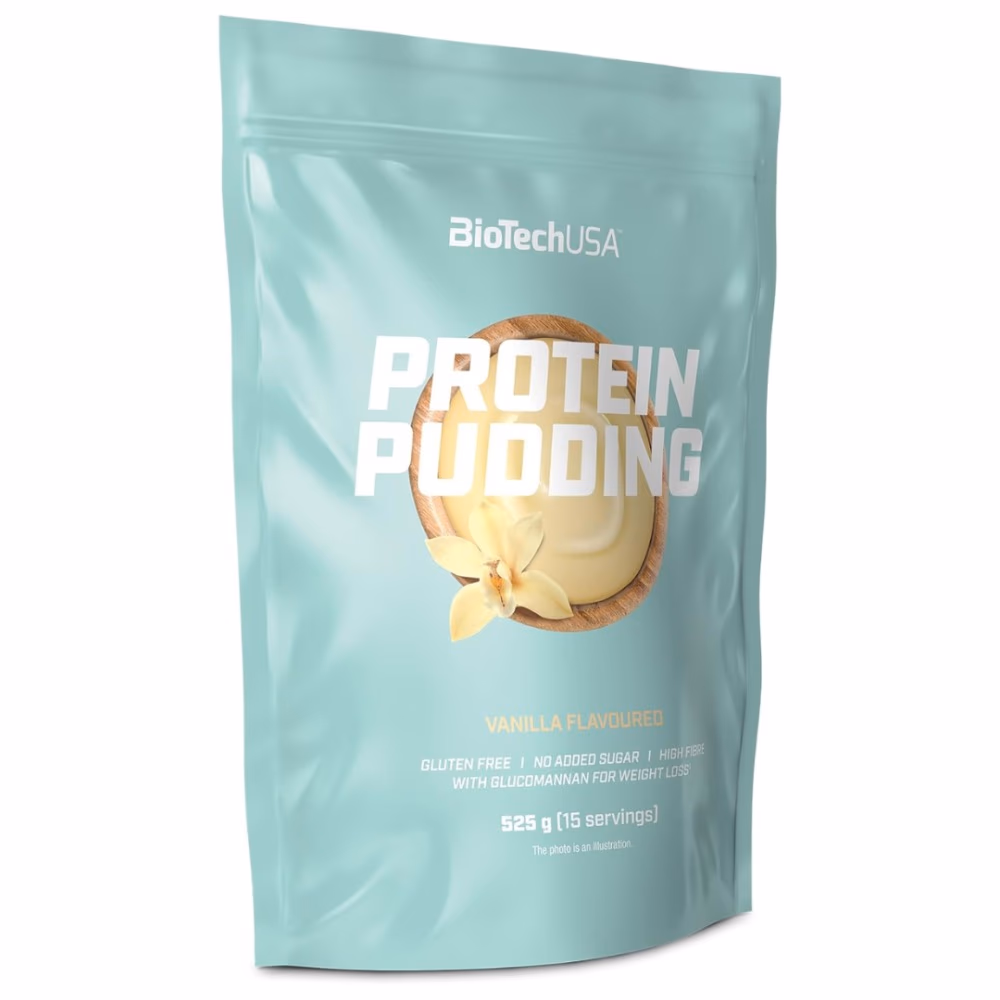 BioTechUSA Protein Pudding Vanilla 525g: High-Protein Ready-to-Eat Dessert for Muscle Recovery