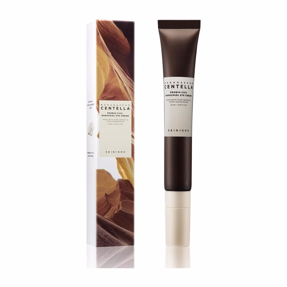 SKIN1004 Probio-CICA Bakuchiol Eye Cream 20ml - Gentle eye cream with bakuchiol and probio-cica to brighten, firm, and calm delicate skin. 1