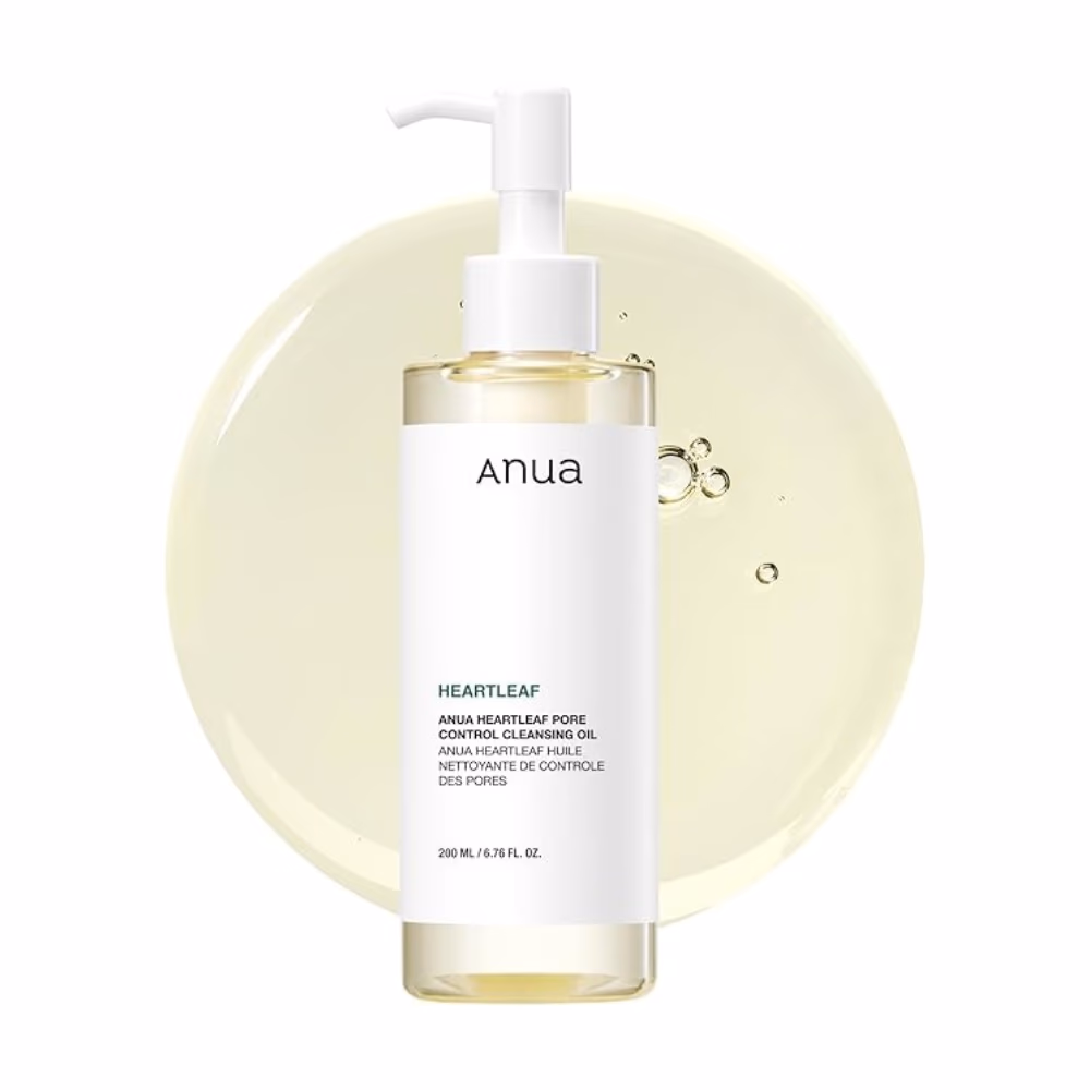 Anua Heartleaf Pure Control Cleansing Oil 200ml - Gentle Oil Cleanser With Heartleaf To Remove Makeup And Soothe.