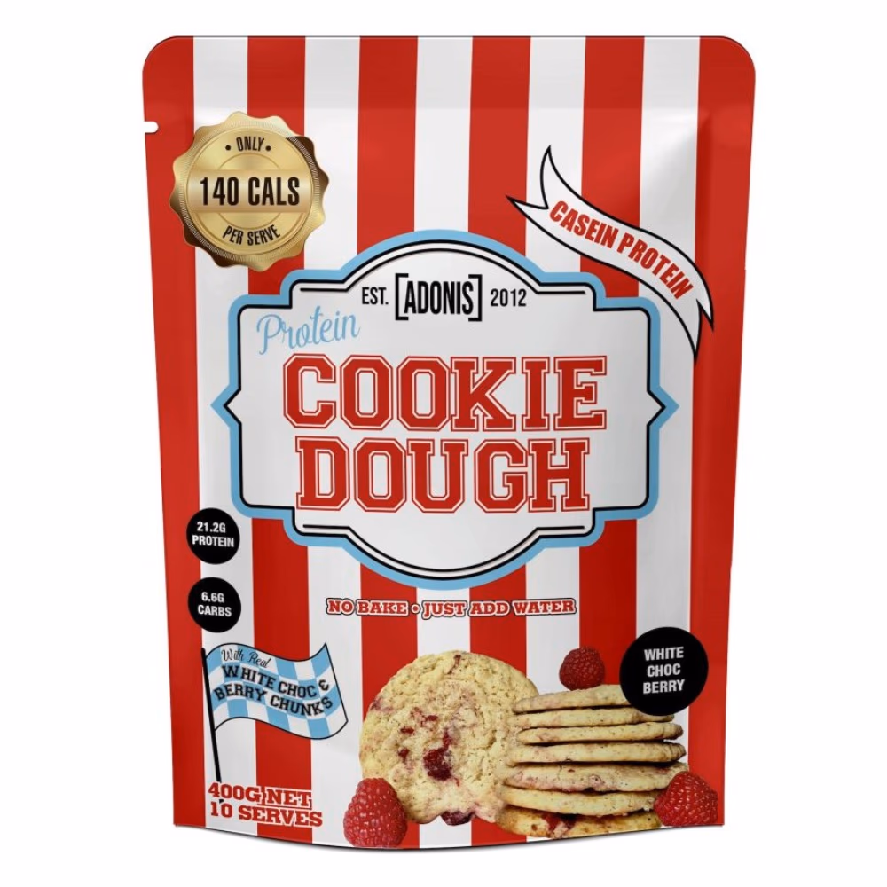 Adonis Casein Cookie Dough White Chocolate Berry 400g 1