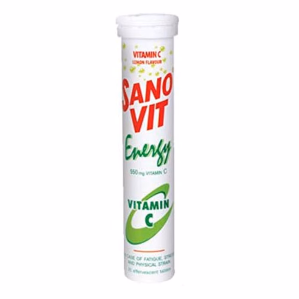 Sanovit Energy Vitamin C 550mg Lemon 20 Effervescent Tablets