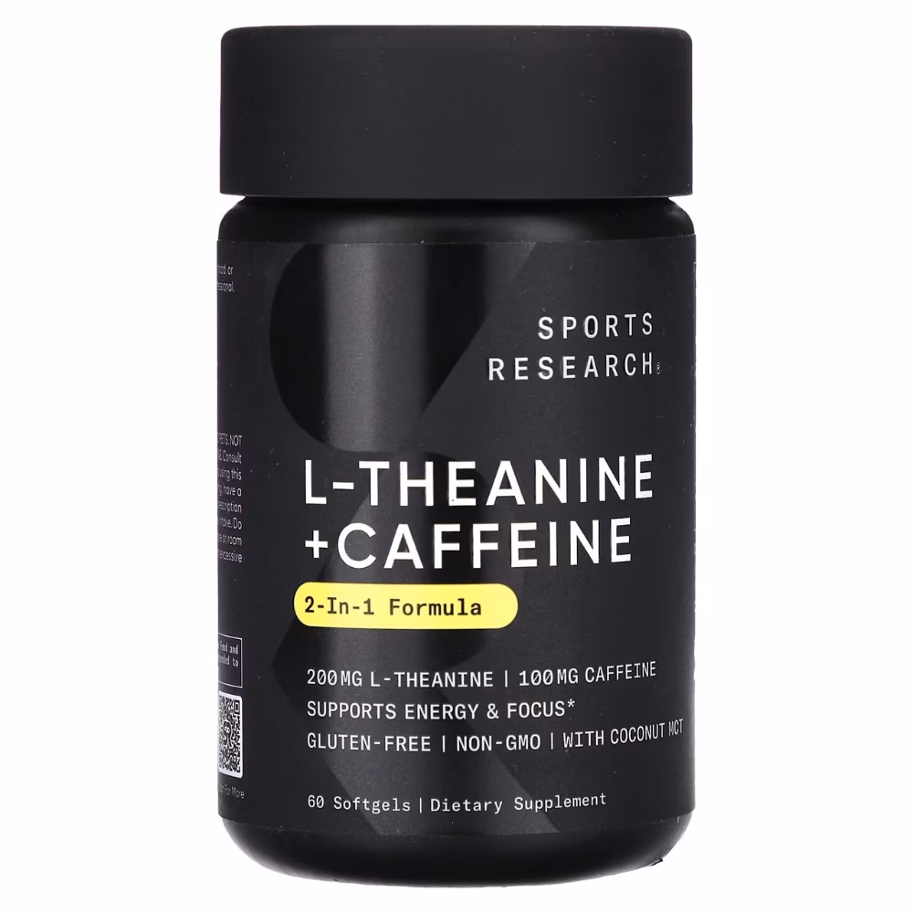 SR L-Theanine + Caffeine Softgels (60 Count) 1