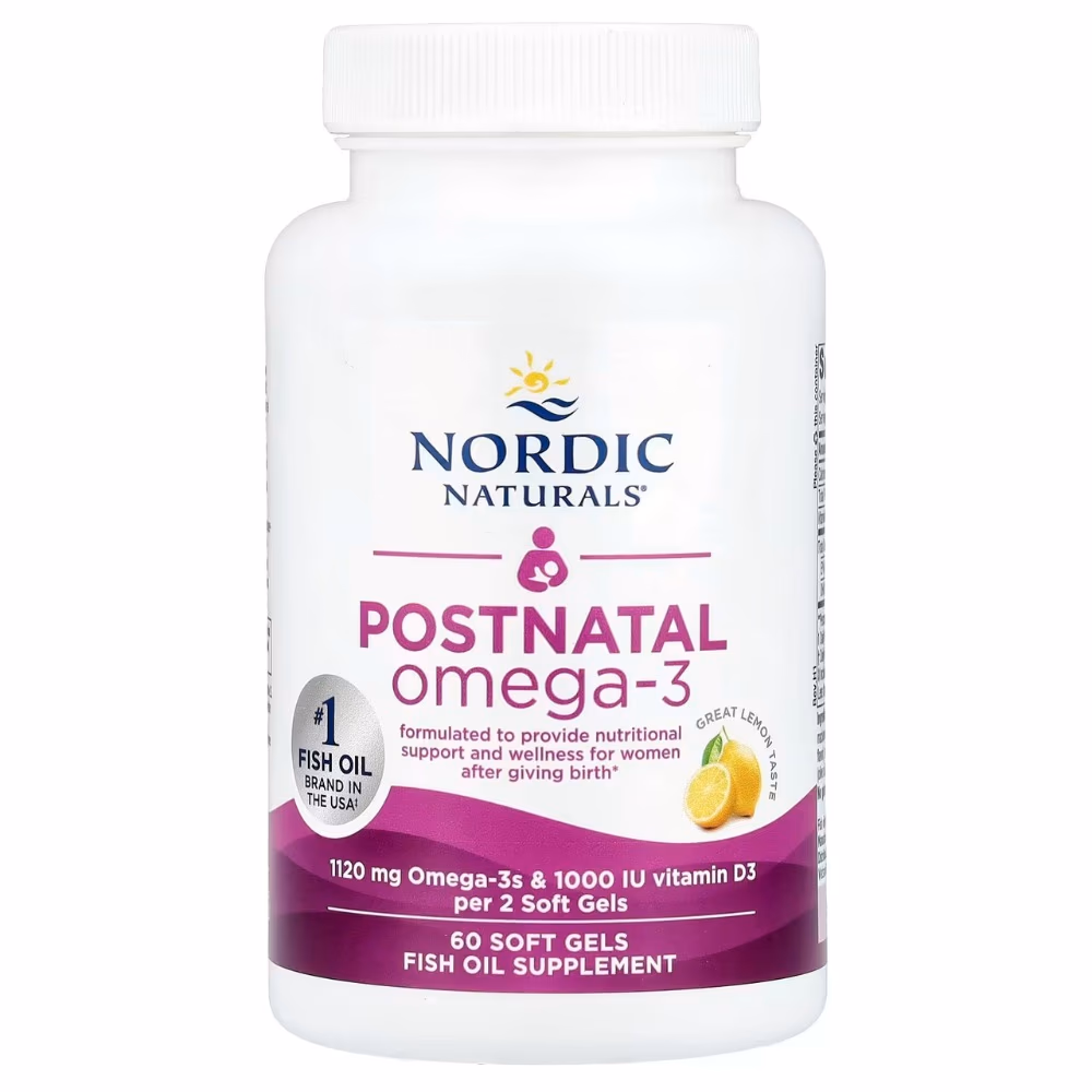 Nordic Postnatal Omega-3 Softgels (60 Count) 1