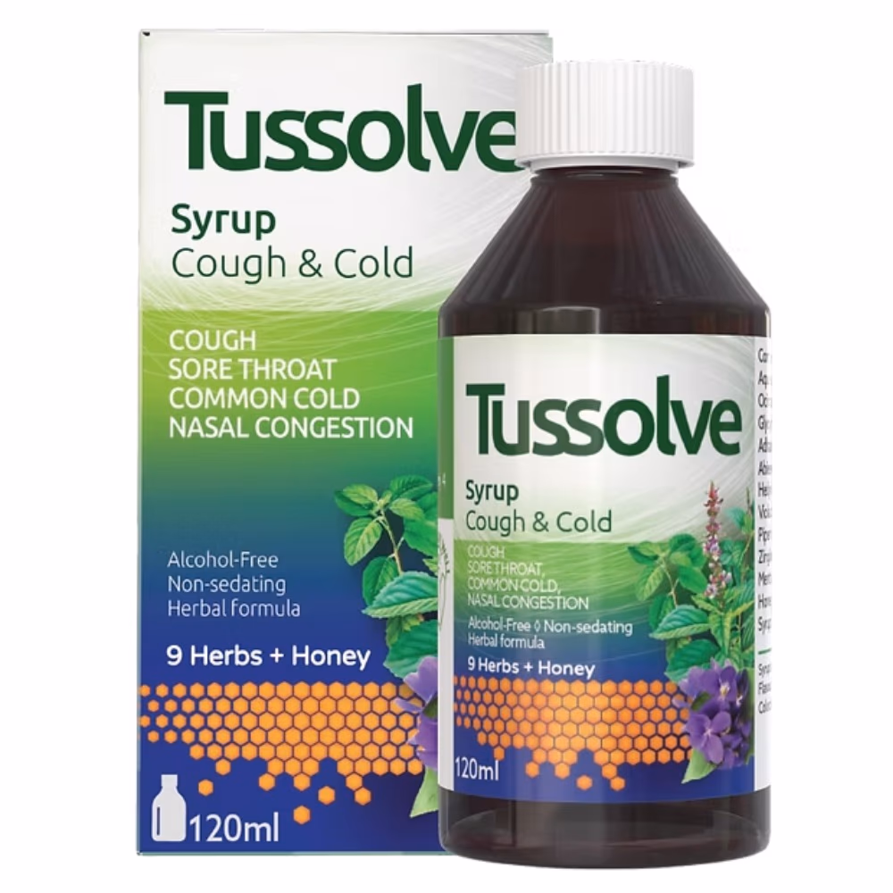 Tussolve Cough & Cold Syrup (120ml) 1