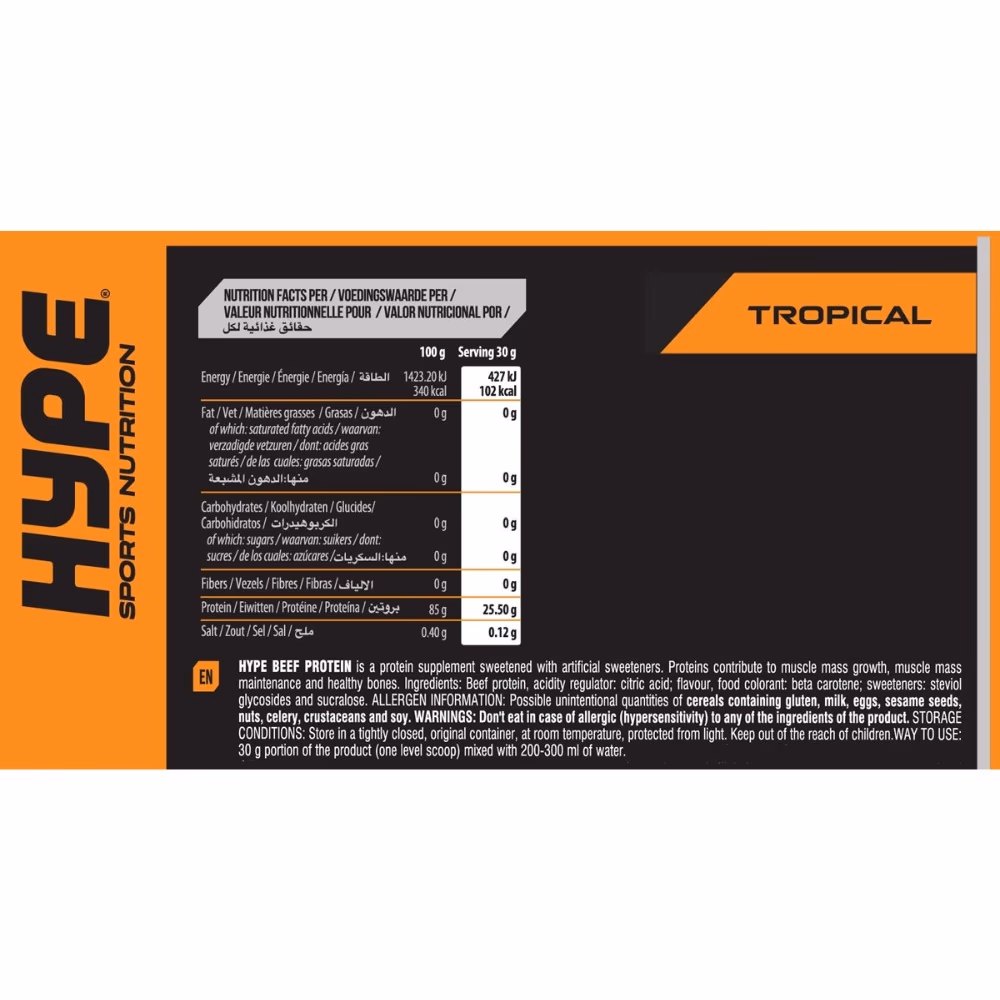 Hype Premium Hydro Beef (900g) – Tropical 3