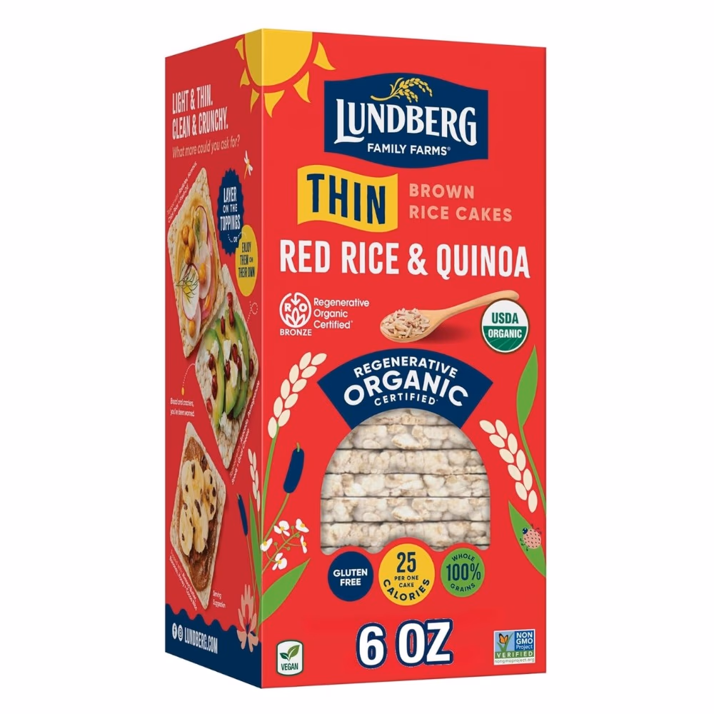 Lundberg Brown Rice Cake Red Rice & Quinoa (168g)