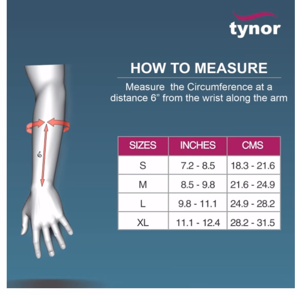 Tynor Wrist Splint With Thumb (M) 4