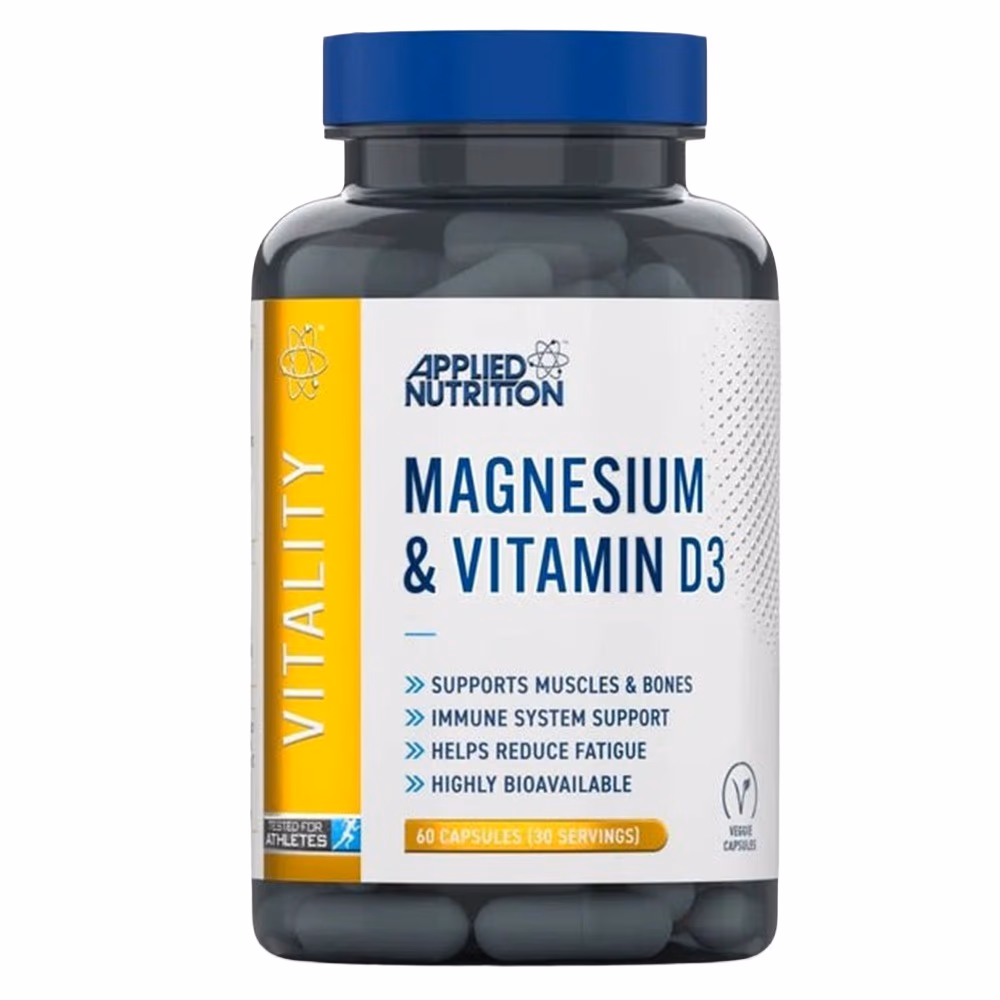 Applied Nutrition Magnesium & Vitamin D3 (60 Capsules) 1