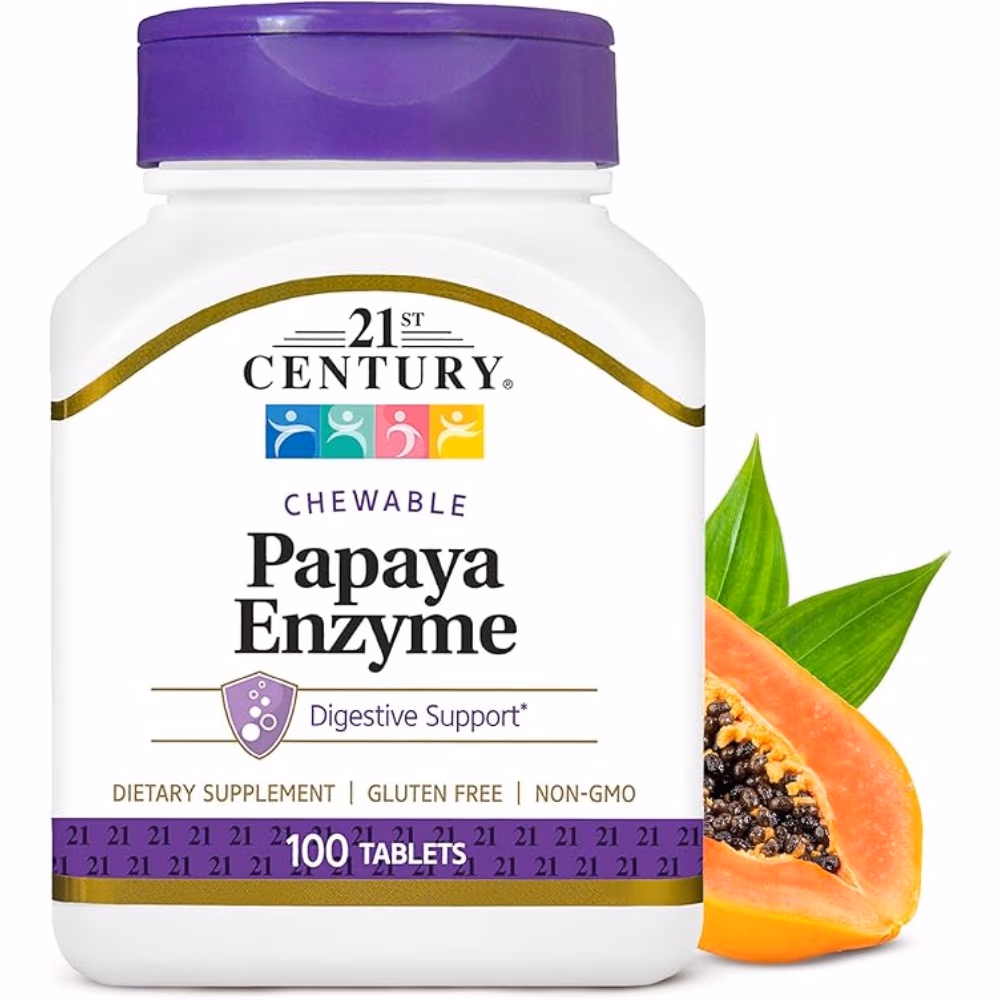21st Century Papaya Enzyme Digestive Support (100 Tablets) 1