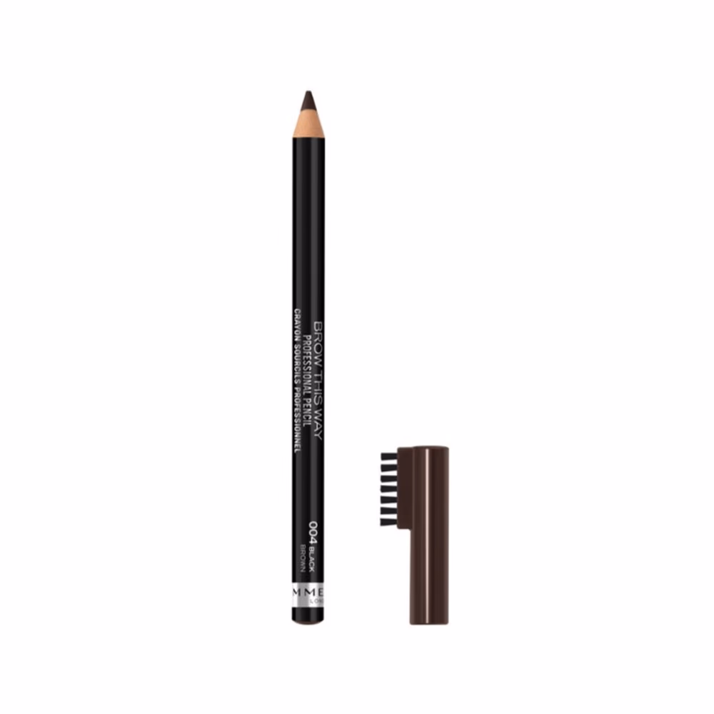 Rimmel Brow This Way Eyebrow Pencil 004 Black Brown