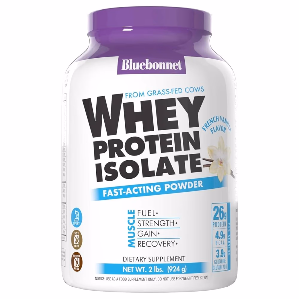 Bluebonnet Whey Protein Isolate 2lb Vanilla 1