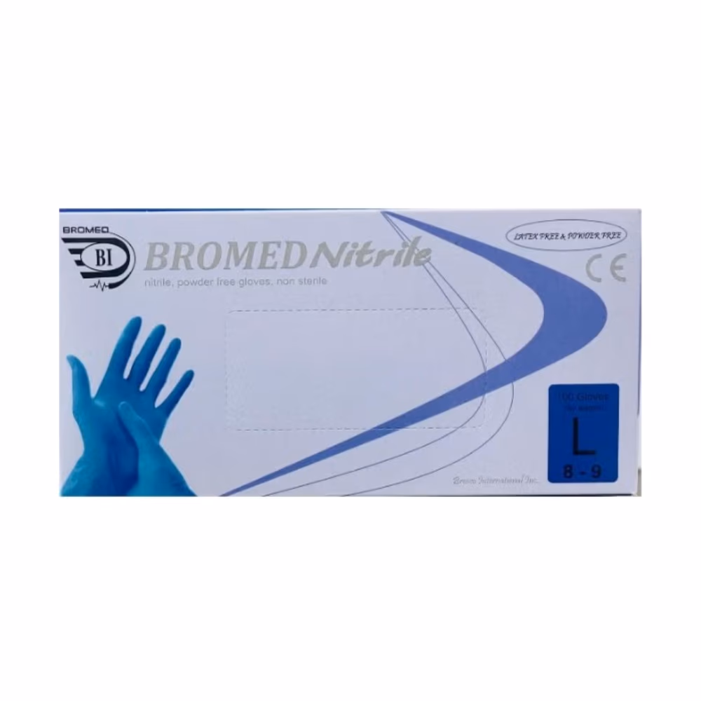 Bromed Nitrile Powder Free Gloves Large