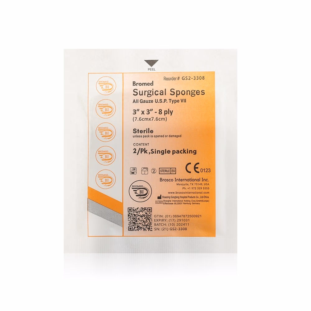 Bromed Gauze Sponge 3x3 8Ply 1