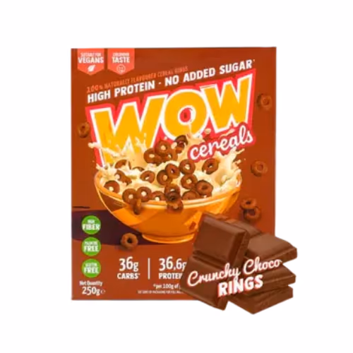 WOW Cereals Crunchy Choco Rings 250g 1
