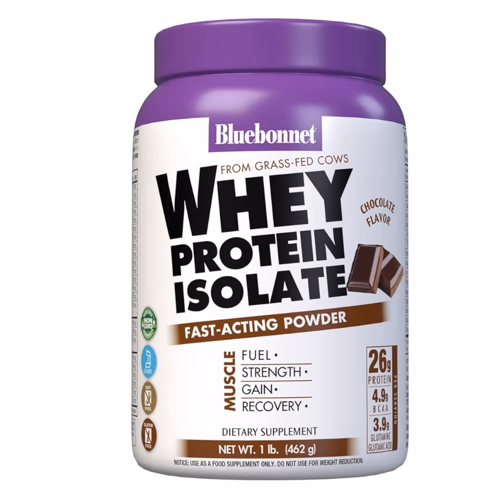 Bluebonnet Whey Protein Isolate 1Lb Chocolate