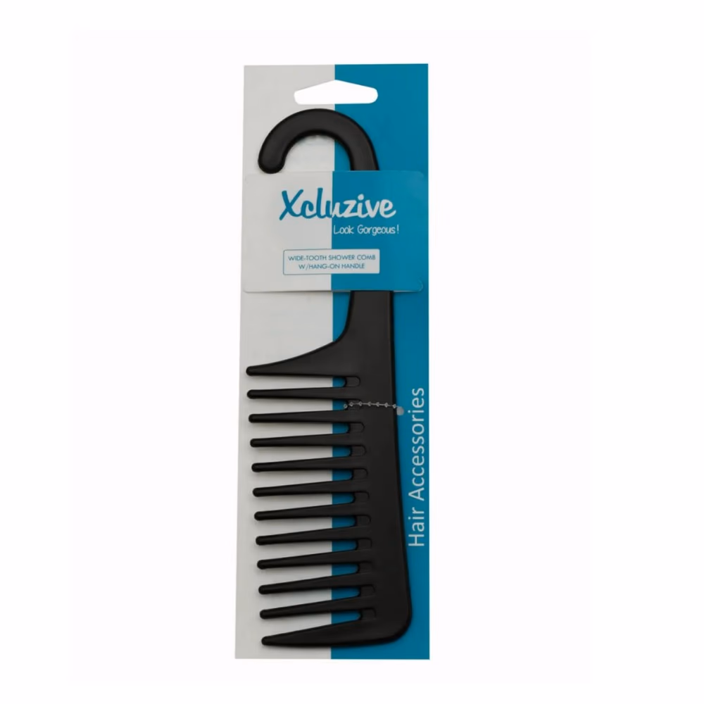 Xcluzive Wide Tooth Shower Comb with Handle