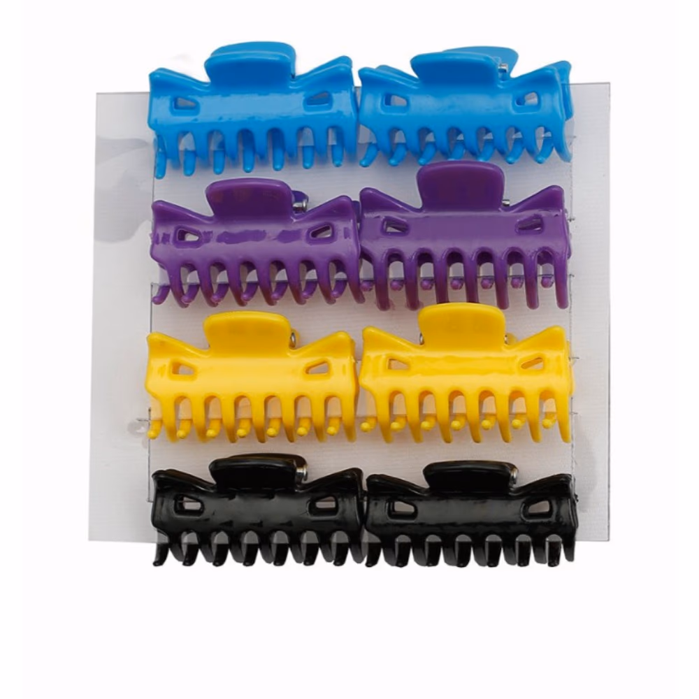 Xcluzive Classic Hair Claws 8 pcs