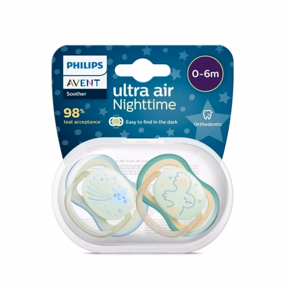 Philips Avent Pacifier Ultra Air Night 0 to 6 Month