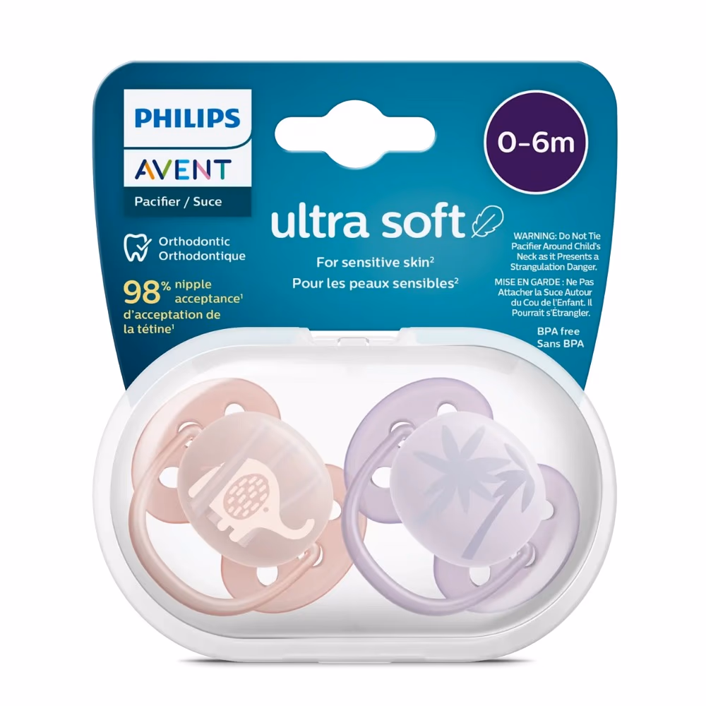 Philips Avent SCF 091/09 Ultra Soft Pacifier 0-6M Girl 1