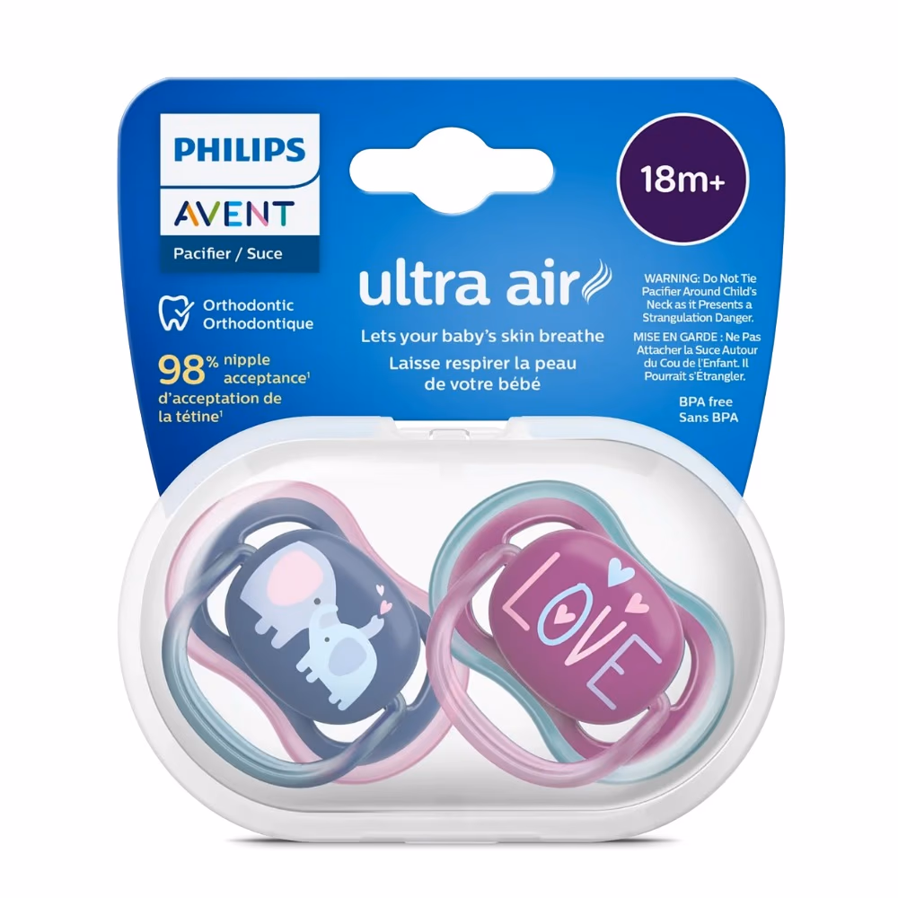 Philips Avent SCF 349/22 Ultra Air Pacifier 18M+ Girl  1