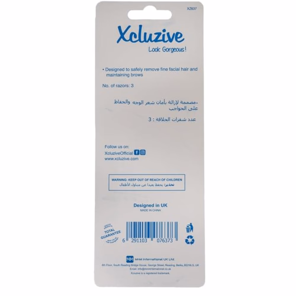 Xcluzive Eyebrow Razor 3S 3