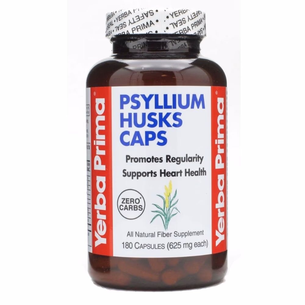 Yerba Prima Psyllium Husks 180 Caps