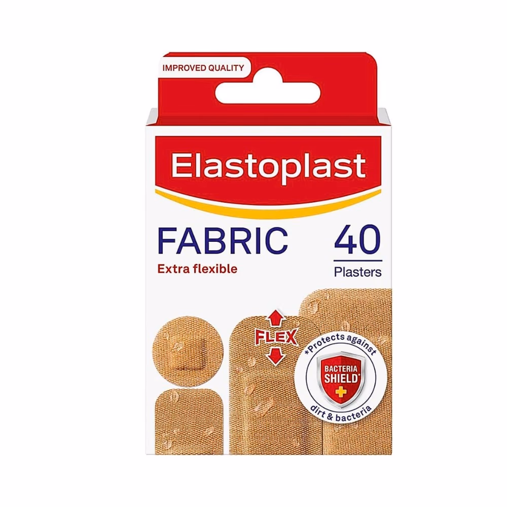 Elastoplast Fabric Water Repellent Plasters - 40s 1