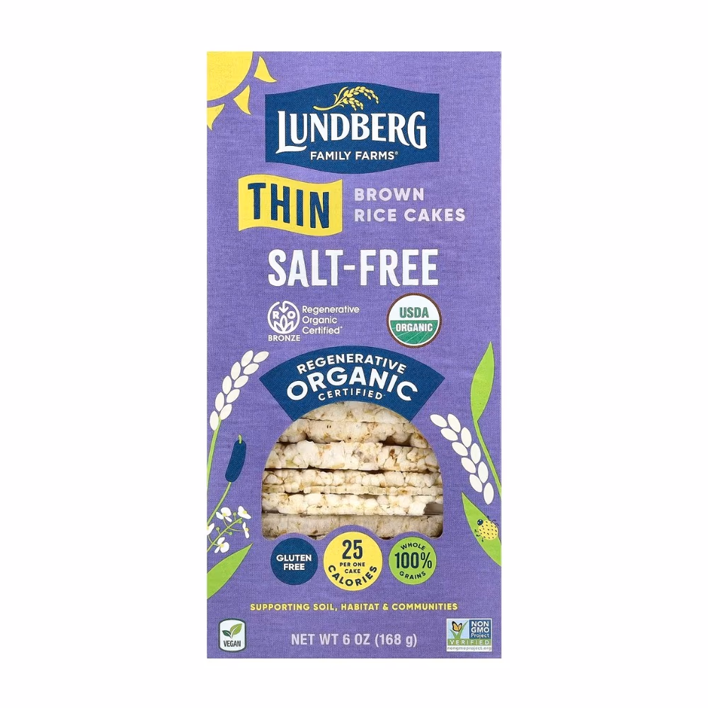 Lundberg Organic Thin Brown Rice Cakes (168g)