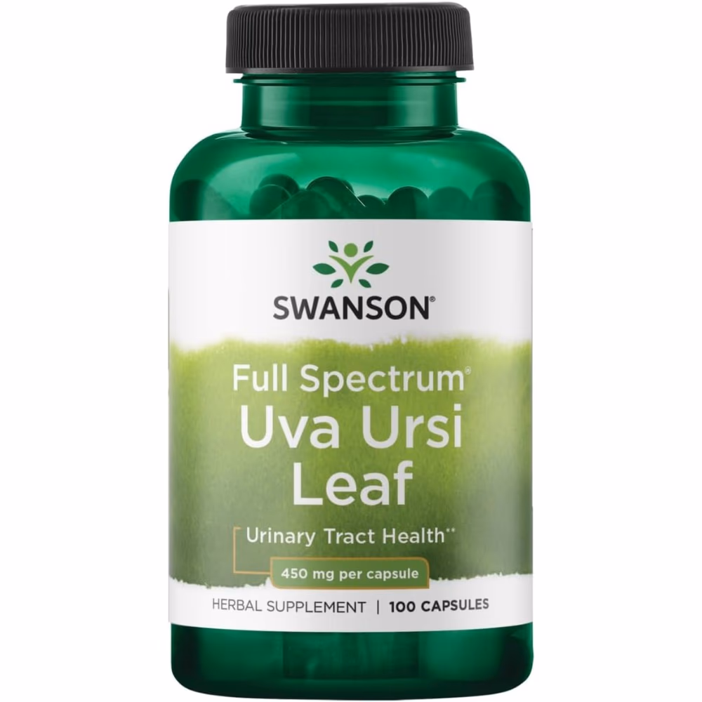 Swanson Uva Ursi Leaf 450mg-100 Capsules  1