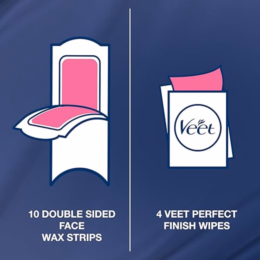 Veet Hair Removal Easy Gel Wax Strips(20 Wax Strips) 3