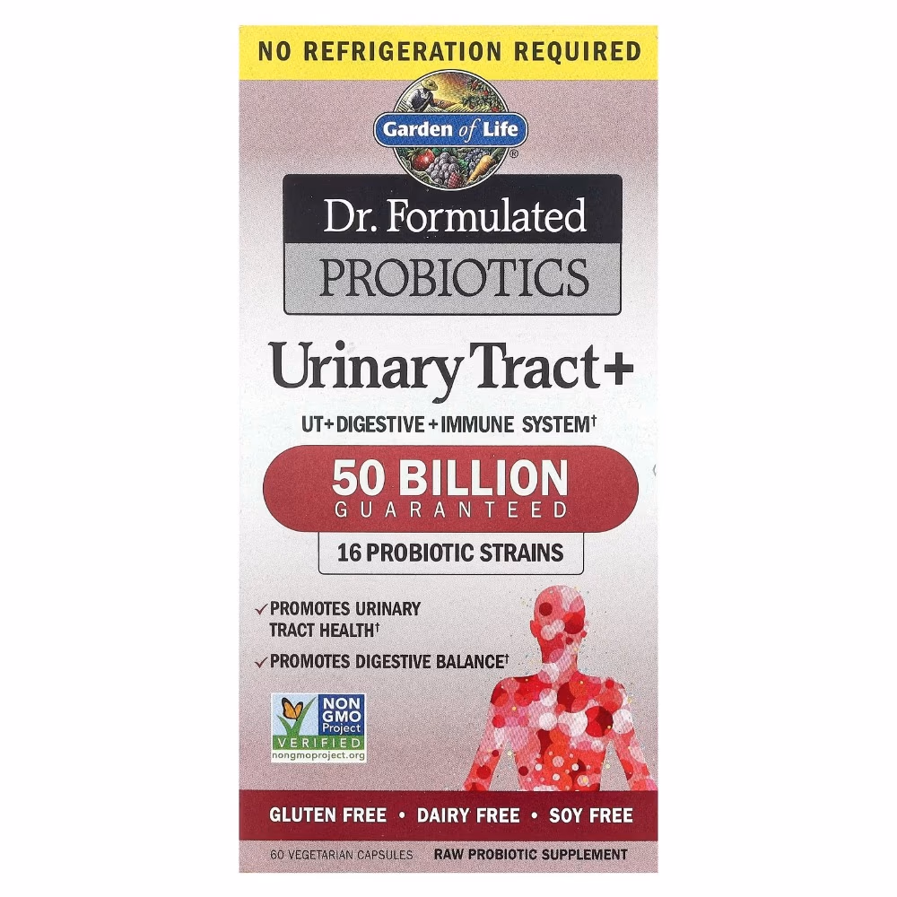 Garden of Life Dr. Formulated Probiotics Urinary Tract 50 Billion 60 Capsules